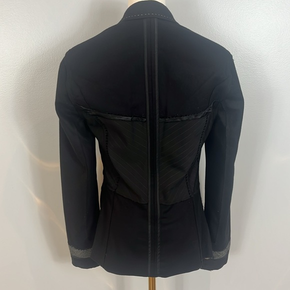 Ambiente Vintage Black Wool & Cashmere Blazer - Picture 9 of 15